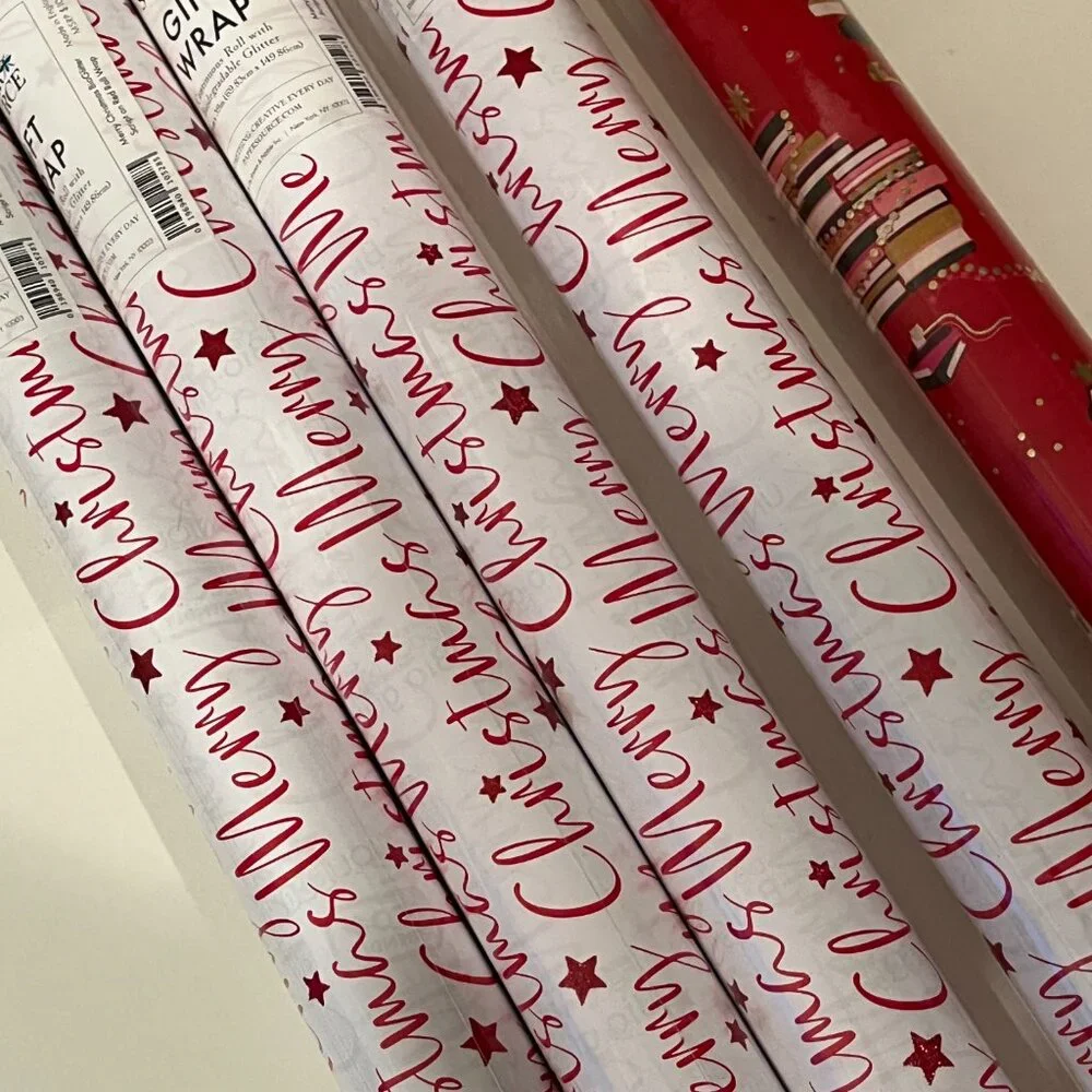 Paper Source Christmas‎ Gift Wrap Rolls (SET OF FIVE!)  🎅